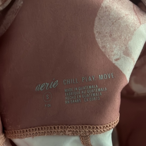 Aerie Leggings with Hidden Pocket, Size Small, Colors White and Dusty Rose - Picture 3 of 6